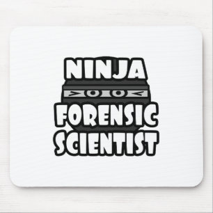 Ninja Forensic Scientist Mouse Pad