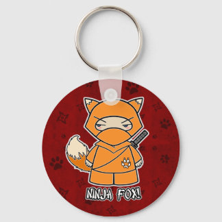 Ninja Fox! In Red Keychain