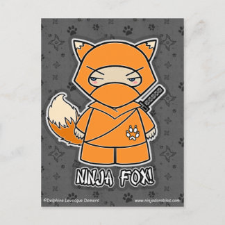 Ninja Fox! Postcard
