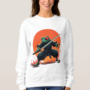 Ninja Frog Warrior – Samurai Katana Anime Fighter  Sweatshirt