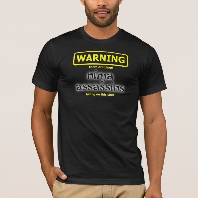 Ninja Funny Assassin Shirt Humour (Front)