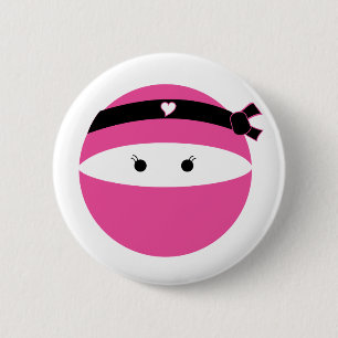 Ninja Girl 6 Cm Round Badge