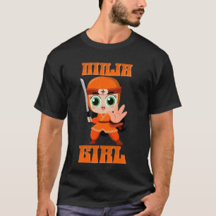 Ninja Girl Funny Birthday Party Themed Bday Girl T T-Shirt