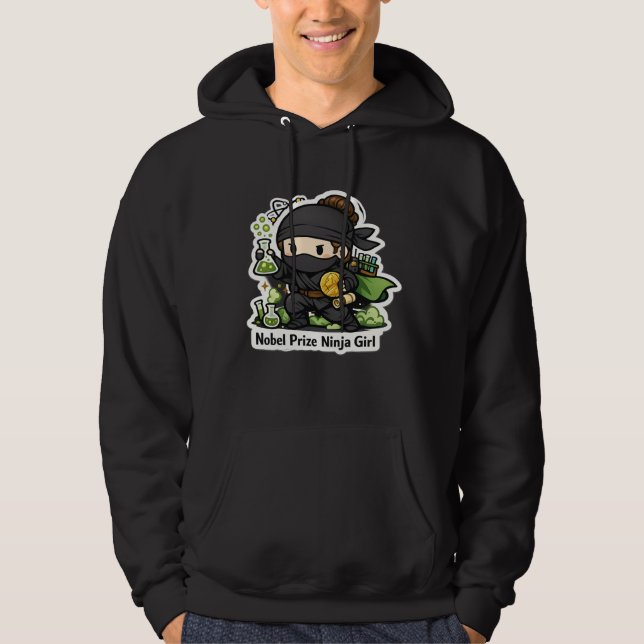Ninja Girl Nobel Prize in Physics  Hoodie (Front)