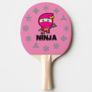 Ninja Girl Ping Pong Paddle