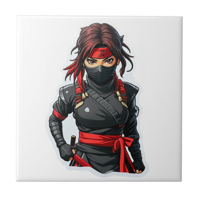 Ninja Girl Tile (Front)