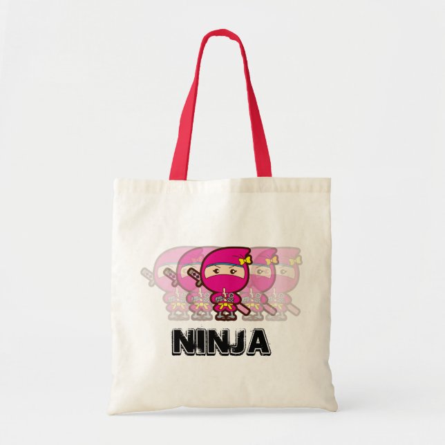 Ninja Girl Tote Bag (Front)