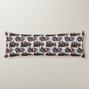 Ninja Girls Anime With Text Pattern Design Body Cushion