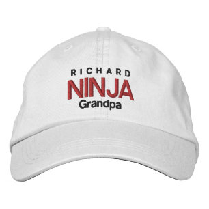 NINJA GRANDPA Personalised Adjustable Hat V06