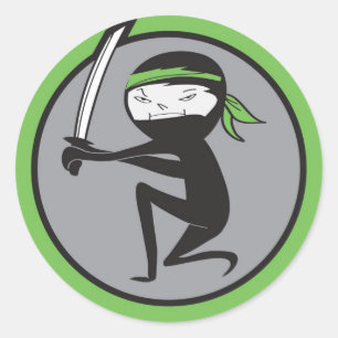 Ninja Green Belt Stickers