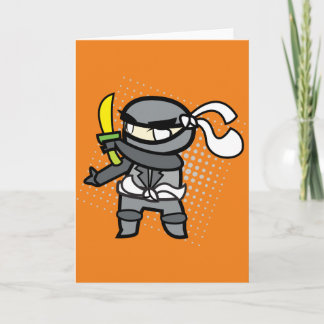 Ninja greeting card