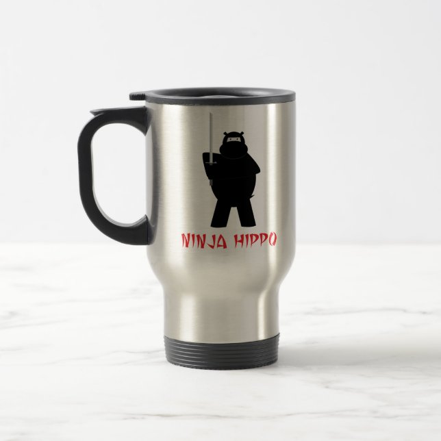 Ninja Hippo Travel Mug (Left)