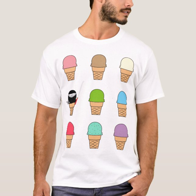 Ninja Ice Cream T Shirt (Front)