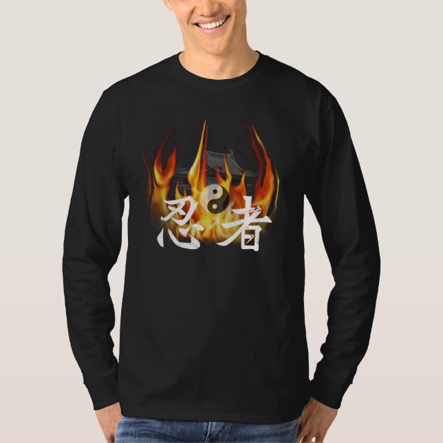 Ninja in Fire T-Shirt (Front)