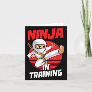 Ninja In Training Costume Party Warrior Boys Girls Card