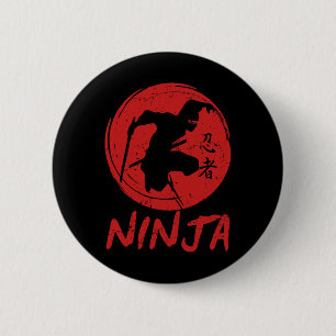 Ninja In Training Ninja Warrior Obstacle Course Ka 6 Cm Round Badge