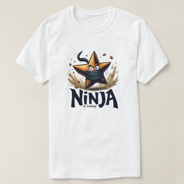 Ninja in Training Star T-Shirt (Design Front)