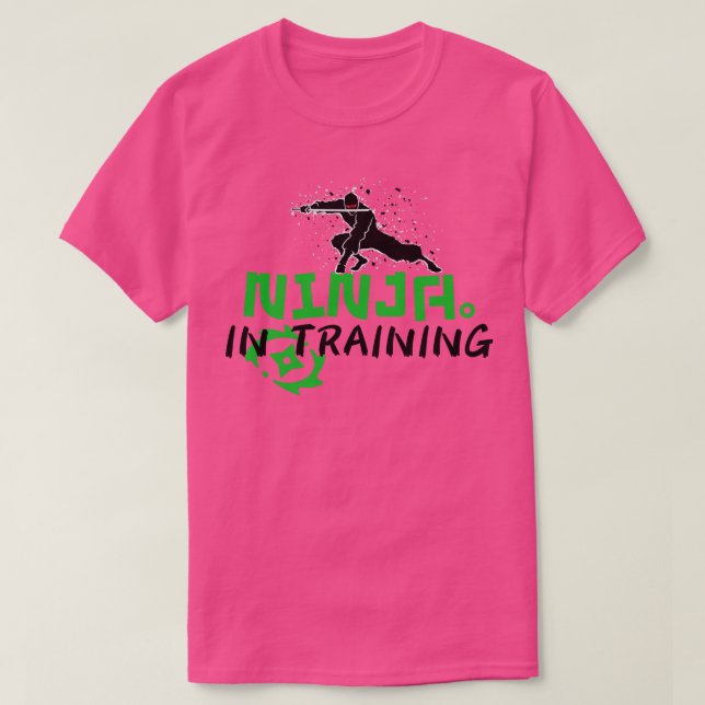 Ninja In Training T-Shirt (Design Front)
