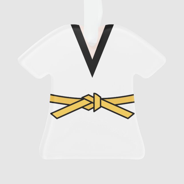 Ninja In Training Yellow Belt Ornament (Front)