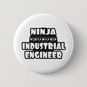 Ninja Industrial Engineer 6 Cm Round Badge