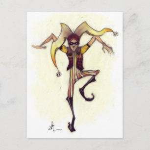 Ninja Jester Postcard