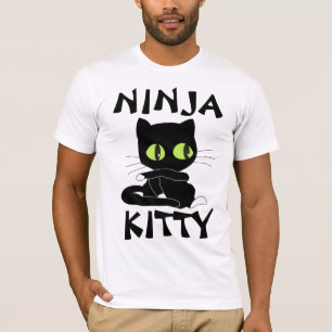 NINJA KITTY funny Cat t-shirts