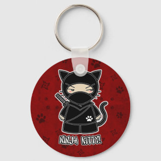 Ninja Kitty! In Red Keychain