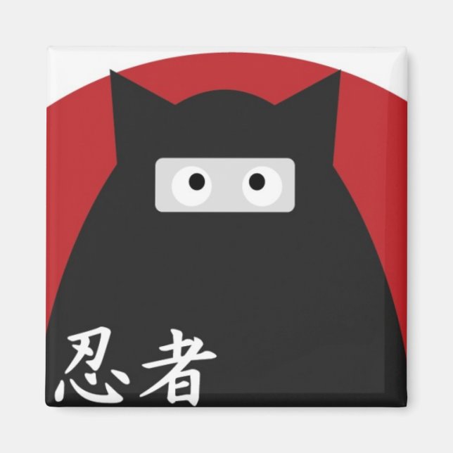 Ninja Kitty Magnet (Front)