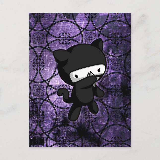 Ninja Kitty Postcard (Front)