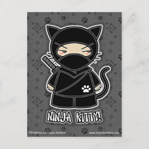 Ninja Kitty!Postcard Postcard