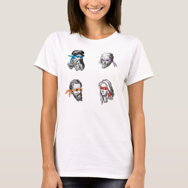 Ninja Leonardo Donatello Raphael Michelagelo T-Shirt (Front)