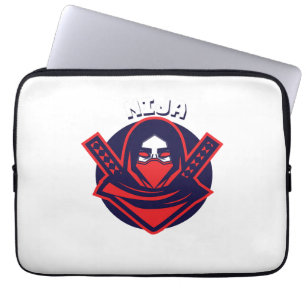 Ninja Logo – Bold Warrior Emblem Laptop Sleeve