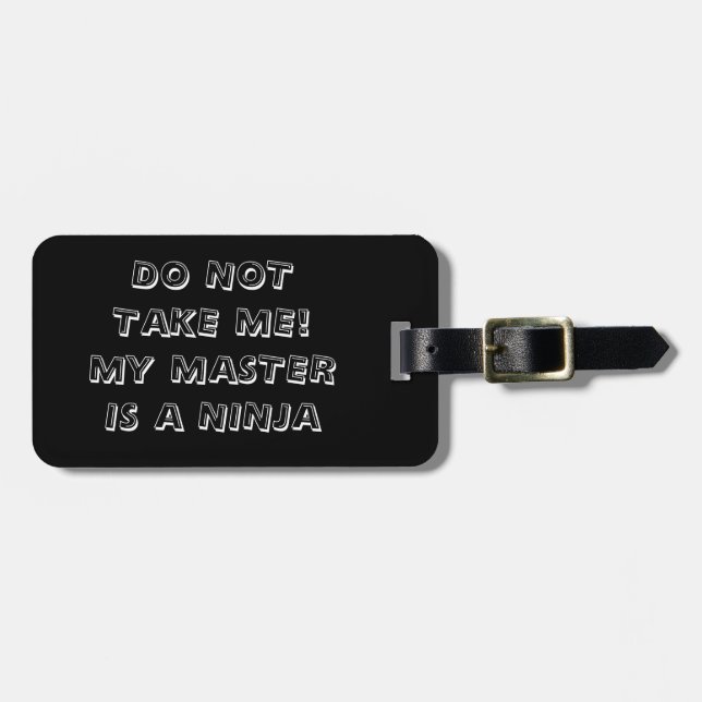 Ninja Luggage Tag (Front Horizontal)