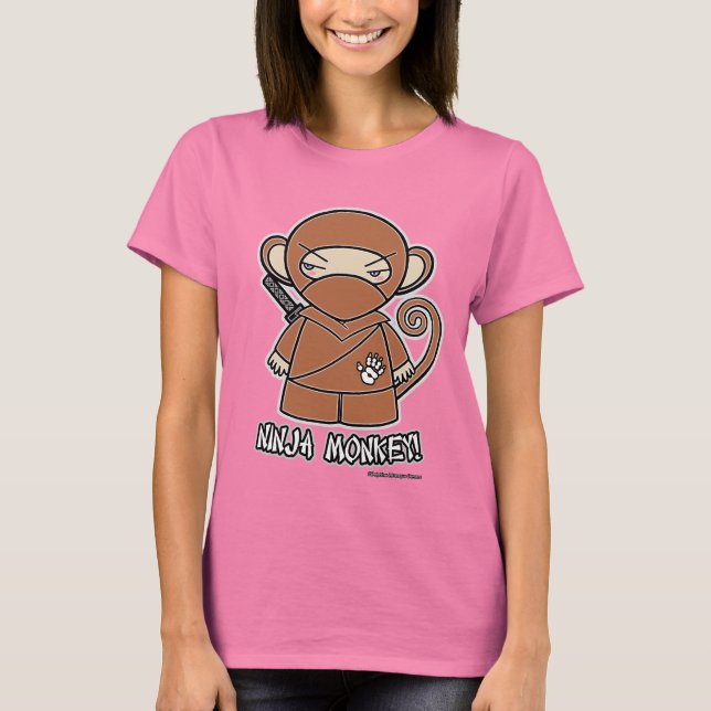 Ninja Monkey! T-shirt (Front)