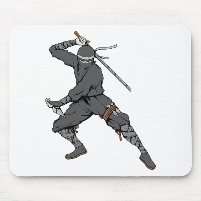 Ninja ~ Ninjas 2 Martial Arts Warrior Fantasy Art Mouse Pad (Front)