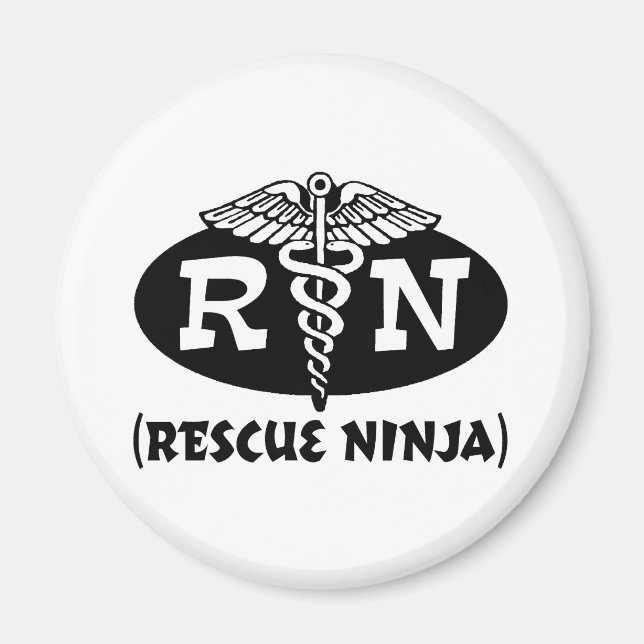 Ninja Nurse Magnet (Front)