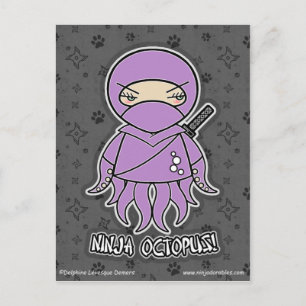 Ninja Octopus! Postcard