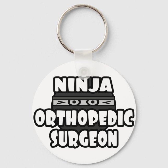 Ninja Orthopedic Surgeon Key Ring (Front)