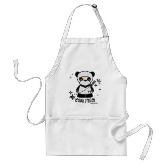 Ninja Panda! With Shurikens Apron