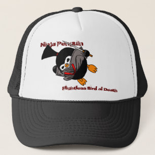 Ninja Penguin, Flightless Bird of Death Trucker Hat