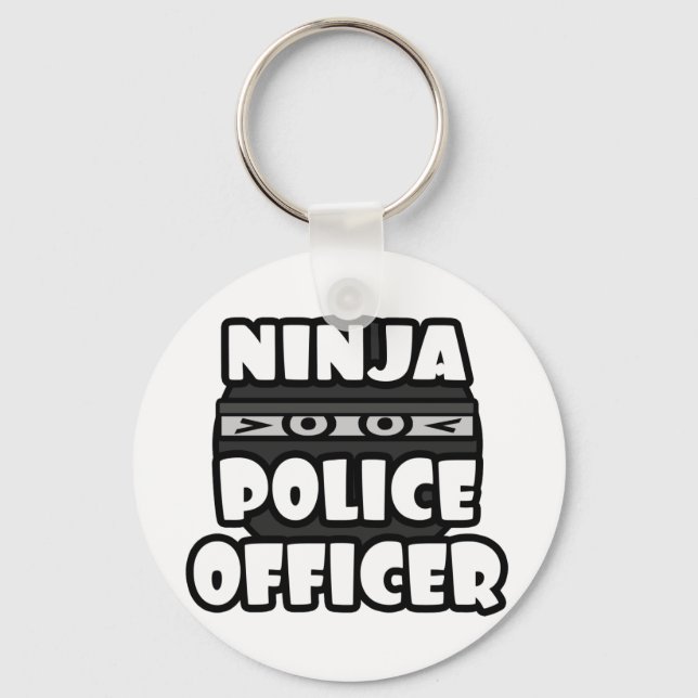 Ninja Police Officer Key Ring (Front)