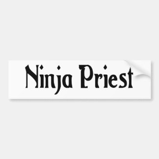 Ninja Priest Bumper Sticker
