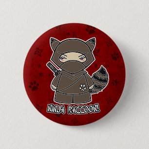 Ninja Racoon! In Red Button