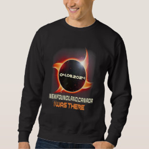 Ninja Shuriken Total Solar Eclipse 2024 Newfoundla Sweatshirt