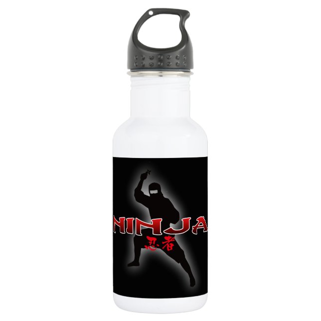 Ninja Silhouette 532 Ml Water Bottle (Front)