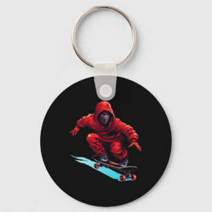 Ninja Skater - Skateboard Skateboarder Skateboardi Key Ring