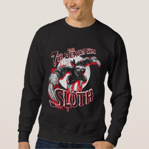 Ninja Sloth 7 Deadly Sins Tri Blend Sweatshirt
