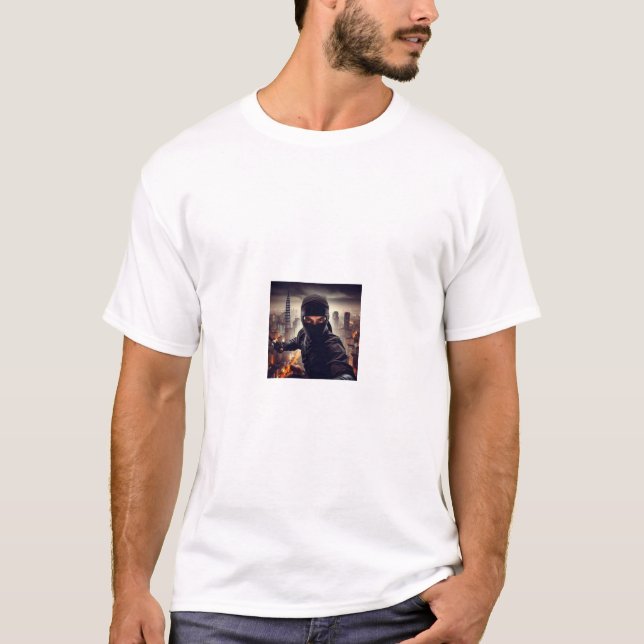 Ninja, sneak in Pyongyang! ! T-Shirt (Front)