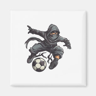Ninja Soccer I Children's Footll  Magnet