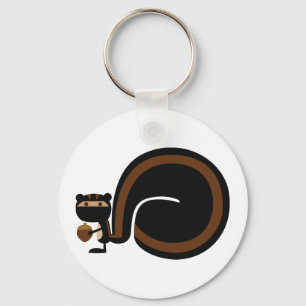 Ninja Squirrel Key Ring